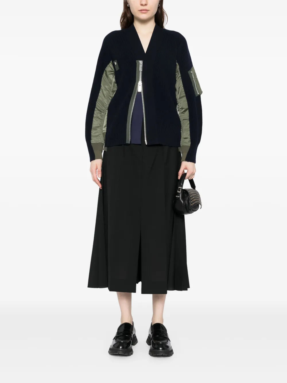 Panelled Cardigan