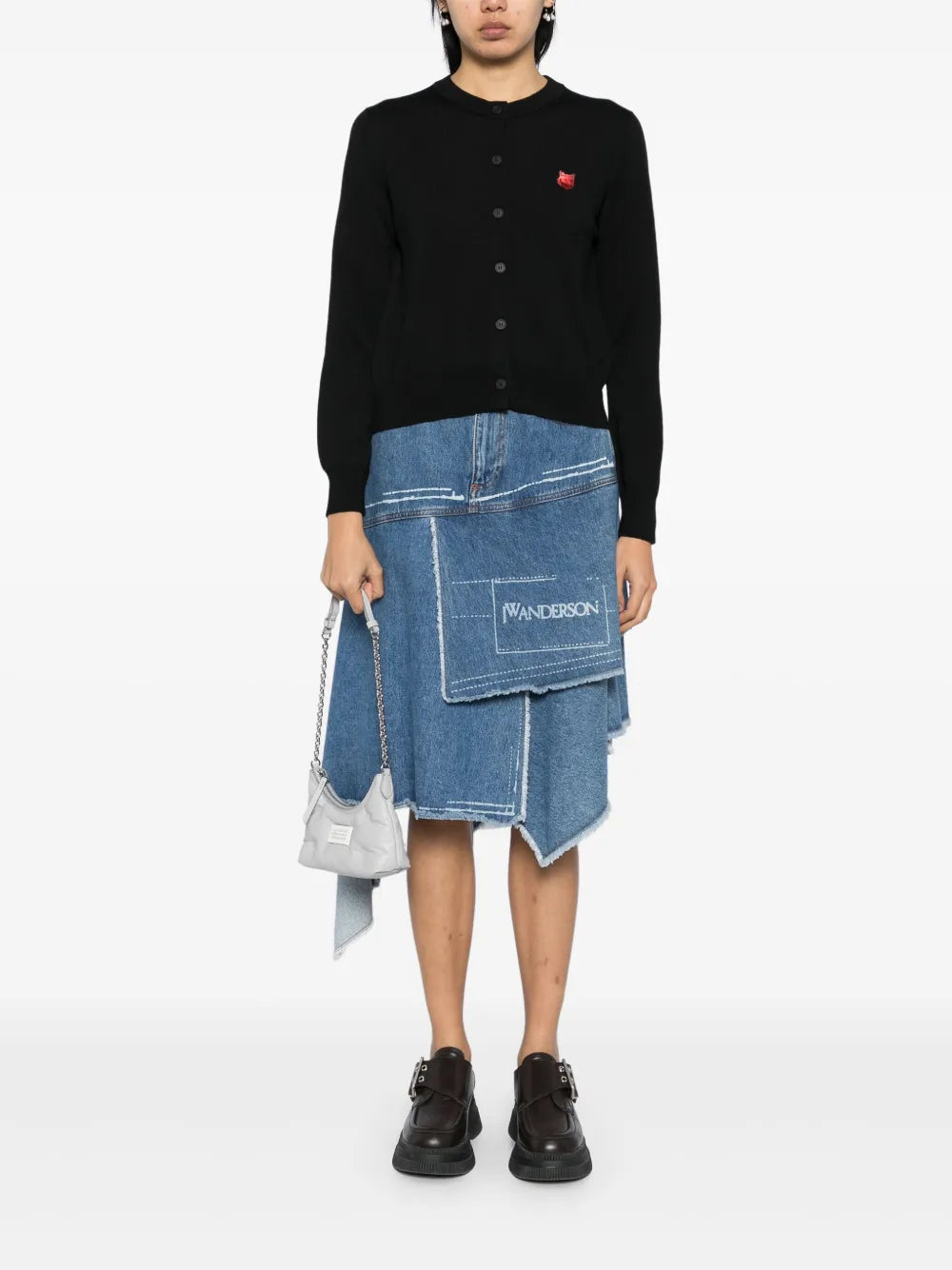 Bold Fox Head Patch Cardigan