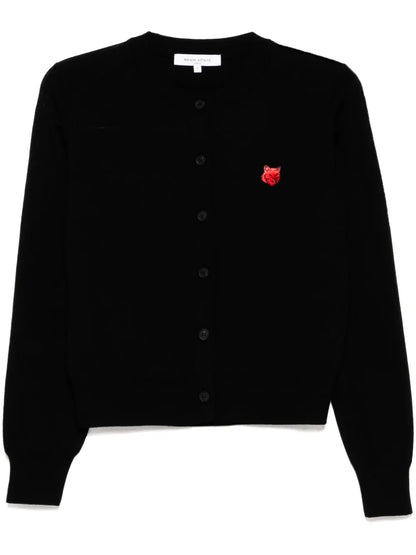 Bold Fox Head Patch Cardigan