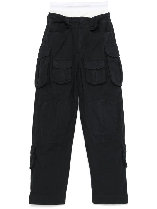 Logo-Waistband Trousers