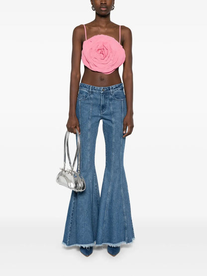 Floral-Appliqué Top