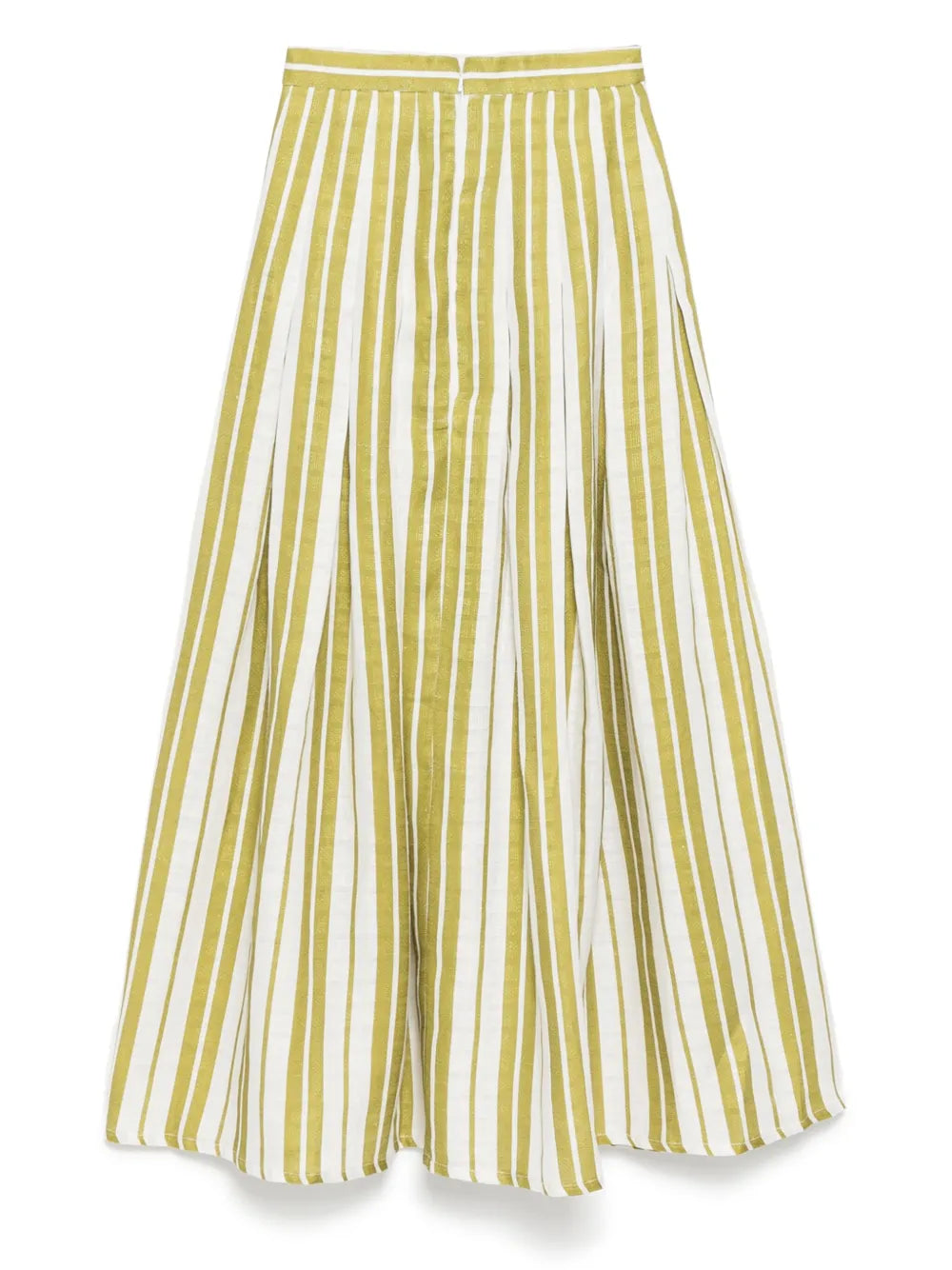 Striped Pleated Skirt