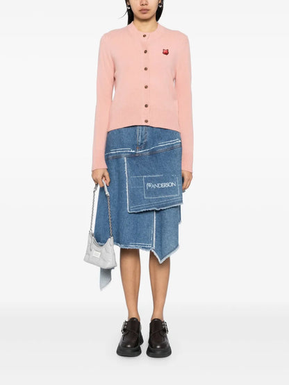 Bold Fox Head Patch Cardigan