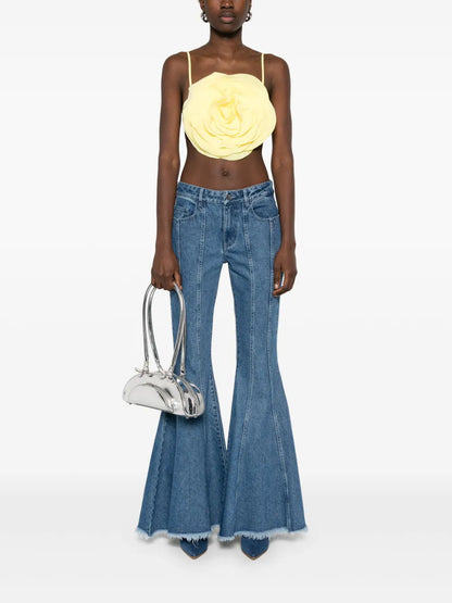 Floral-Appliqué Top