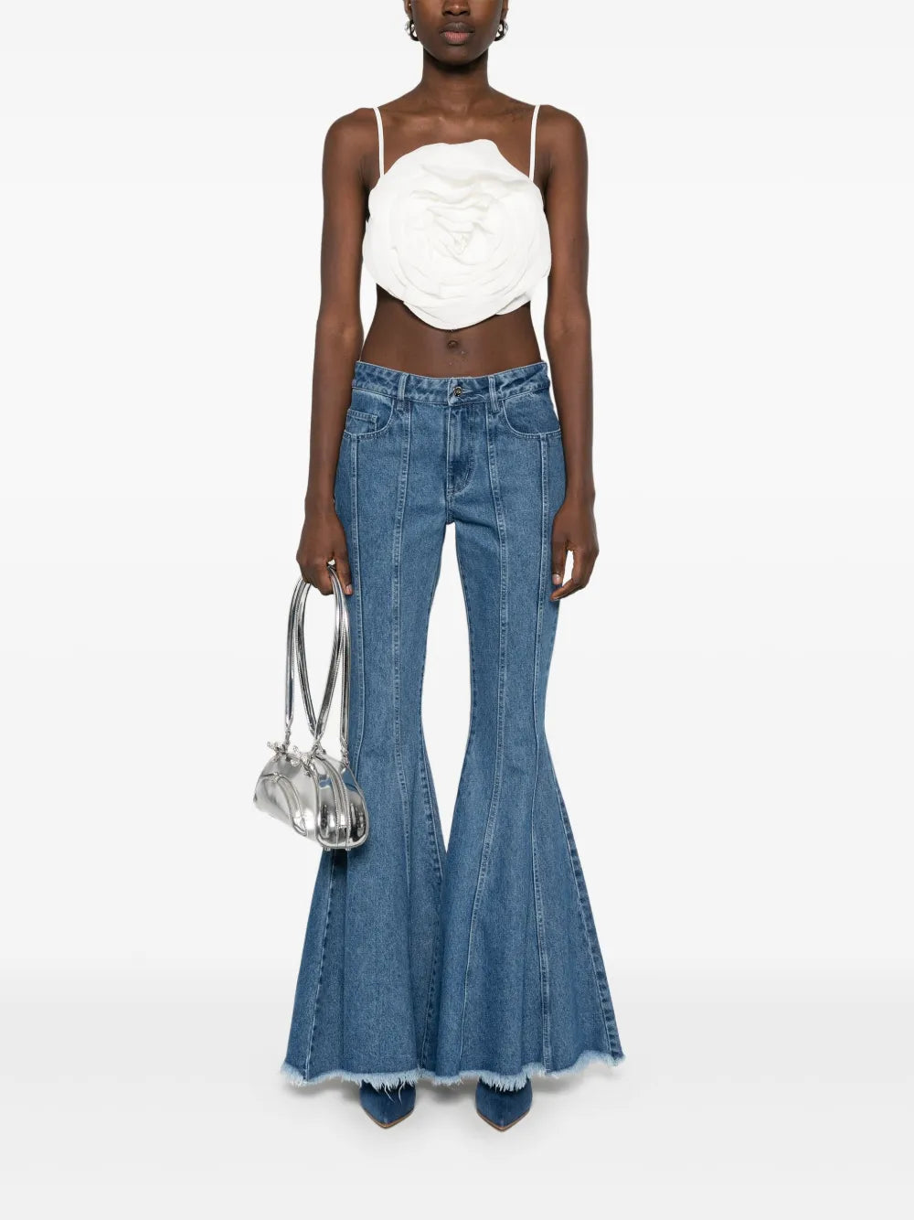 Floral-Appliqué Top