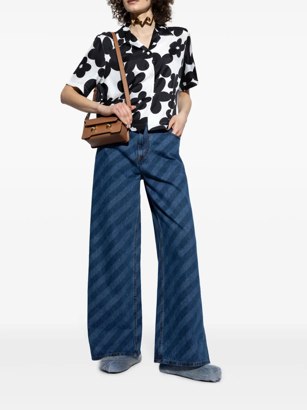 Floral-Print Shirt