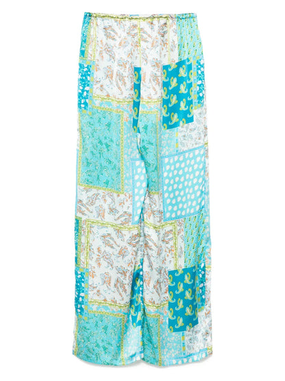 Aqua Tie Pants