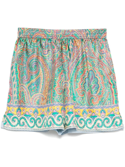 Paisley-Print Shorts