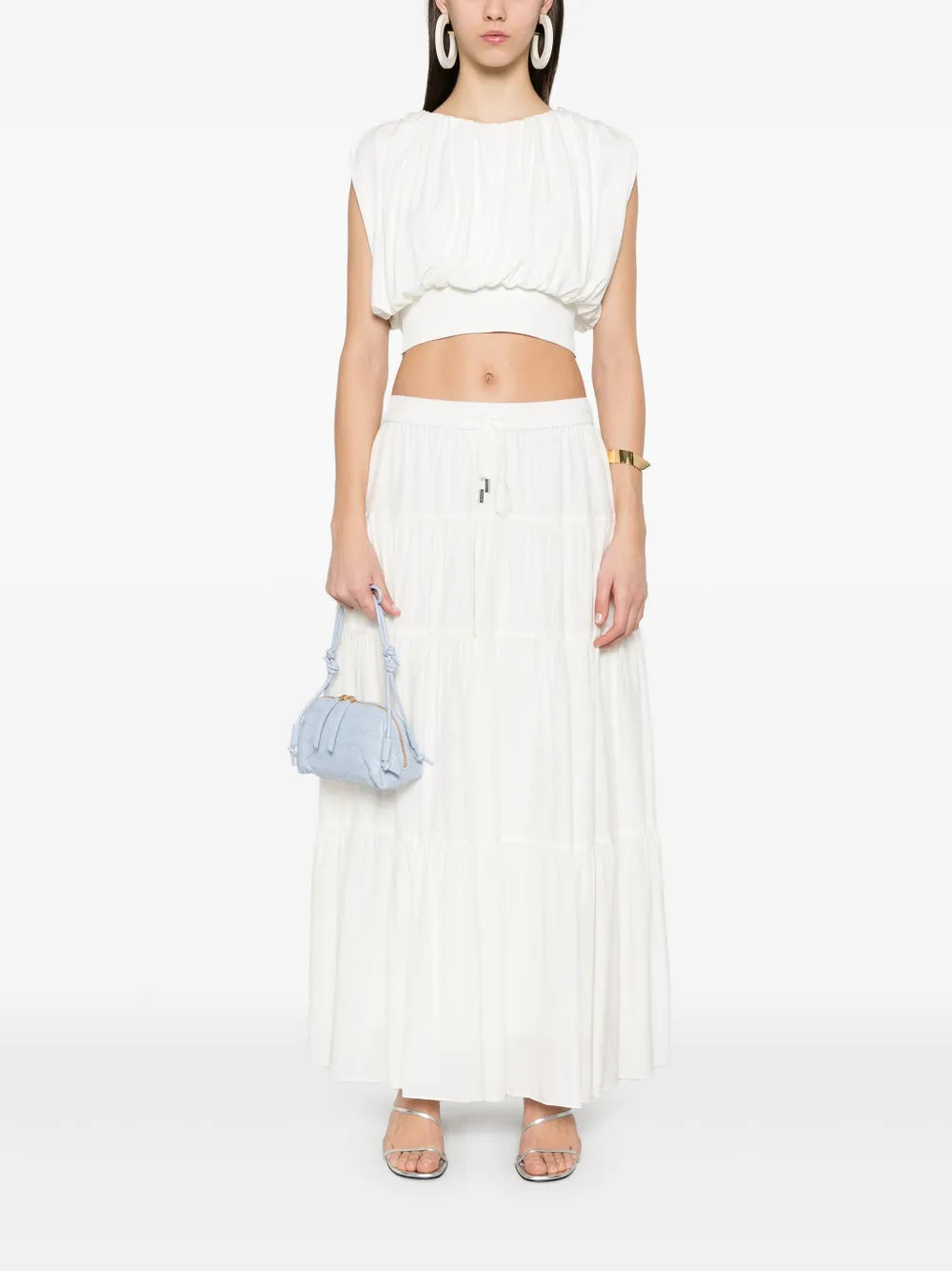 Tiered Midi Skirt