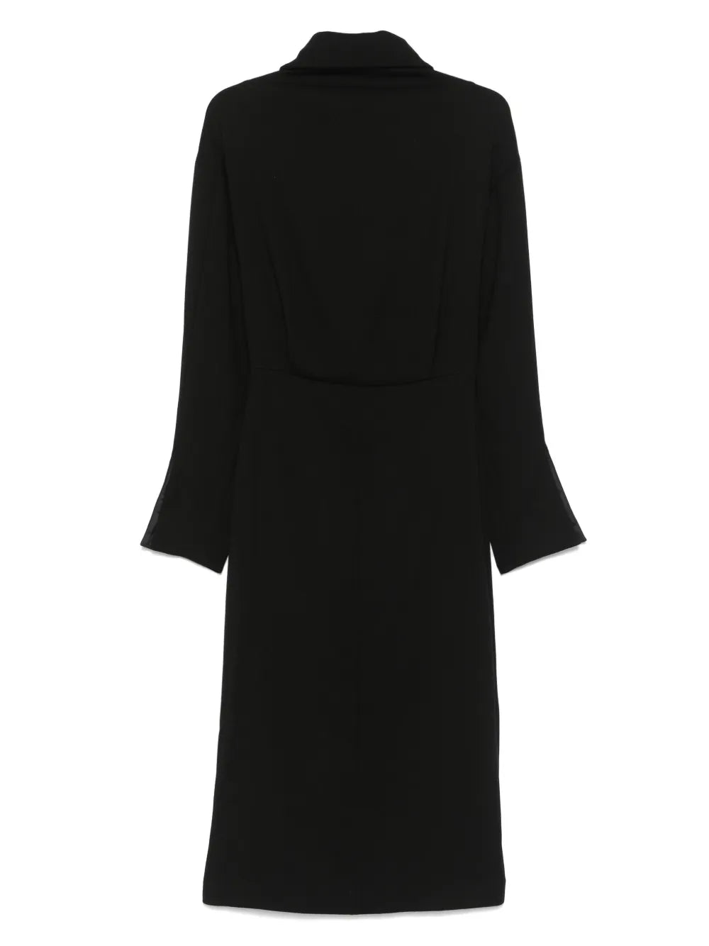 High-Neck Midi Dress