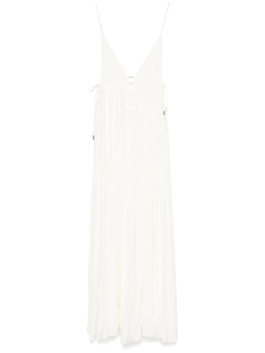 Plunging V-Neck Maxi Dress