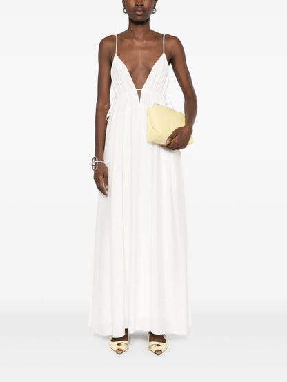 Plunging V-Neck Maxi Dress