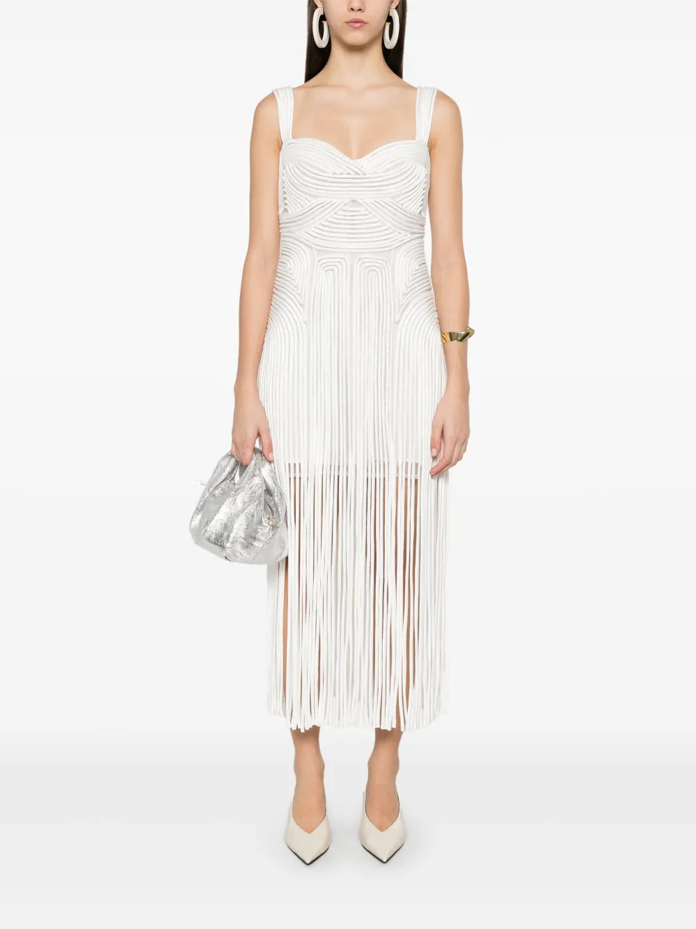 Fringed Midi Skirt
