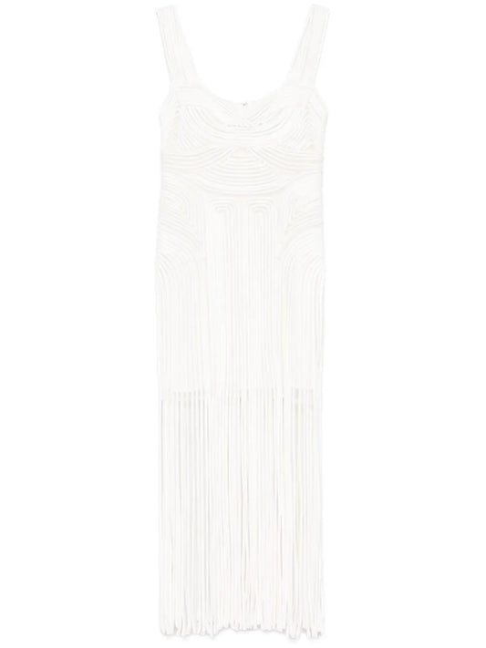 Fringed Midi Skirt