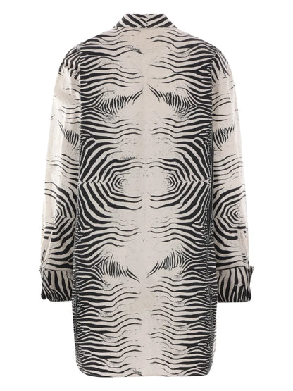 Zebra-Print Shirtdress