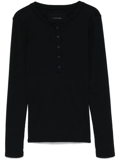 Ribbed Henley Top