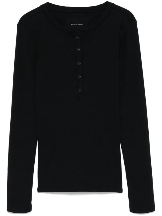 Ribbed Henley Top