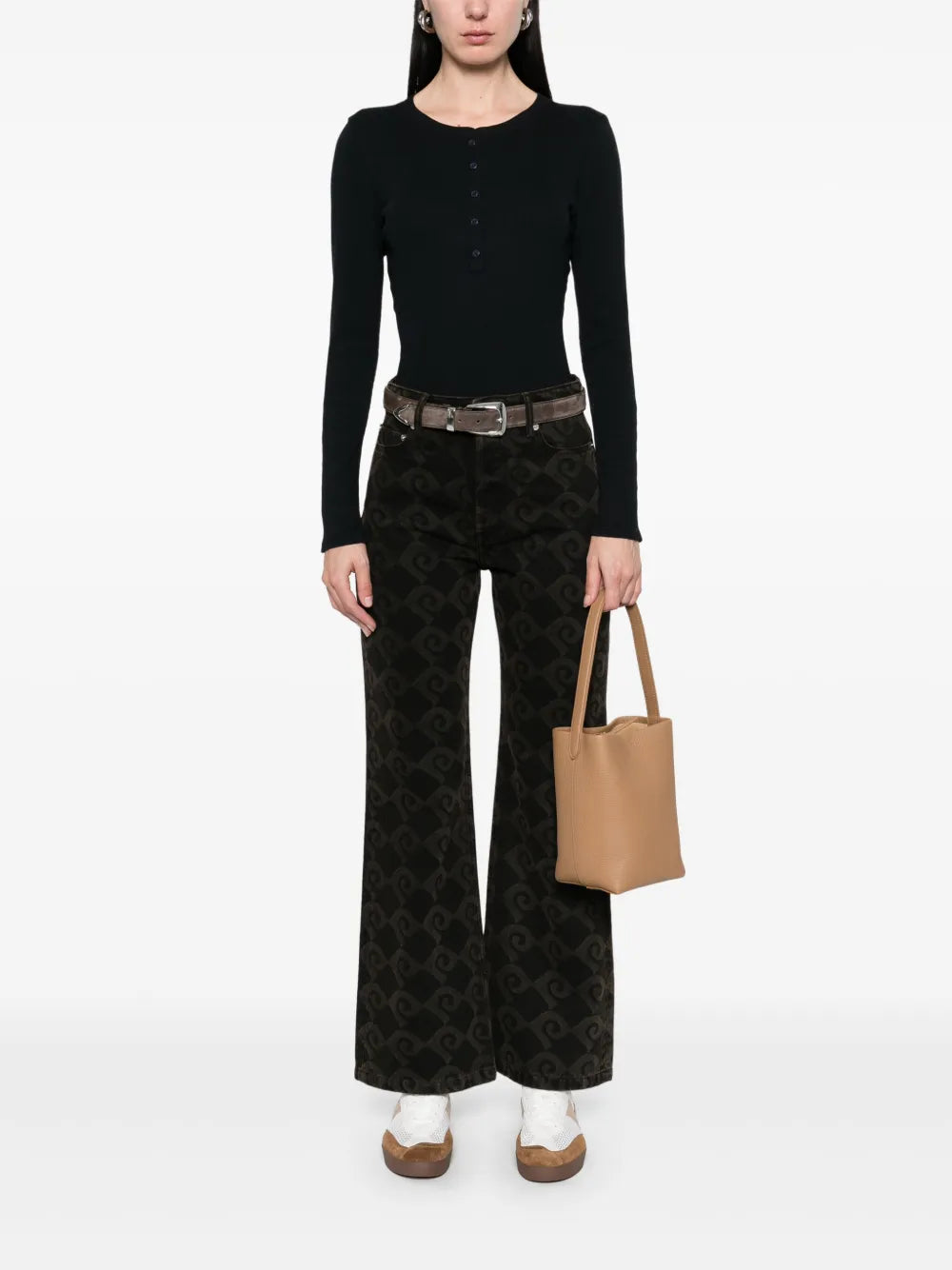 Ribbed Henley Top