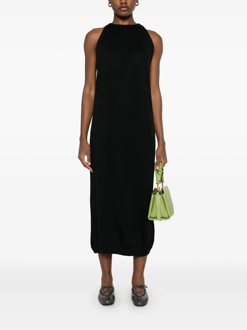 Draped Midi Dress