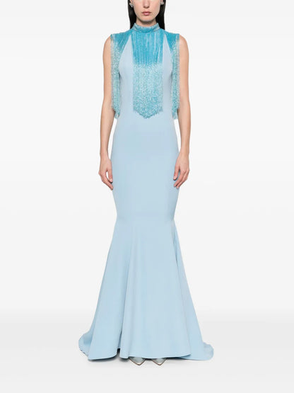 Fringed Mermaid Gown