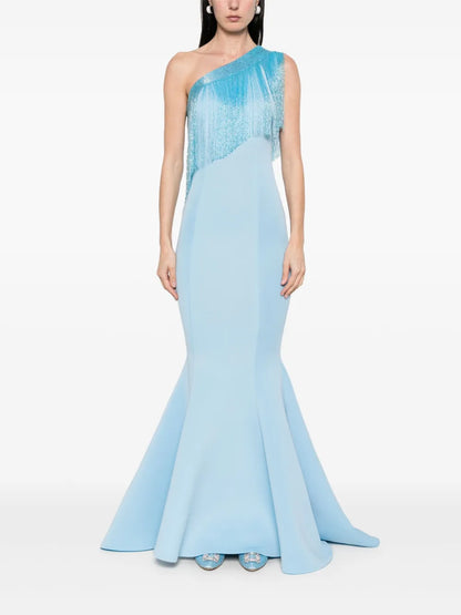 One-Shoulder Asymmetric Gown