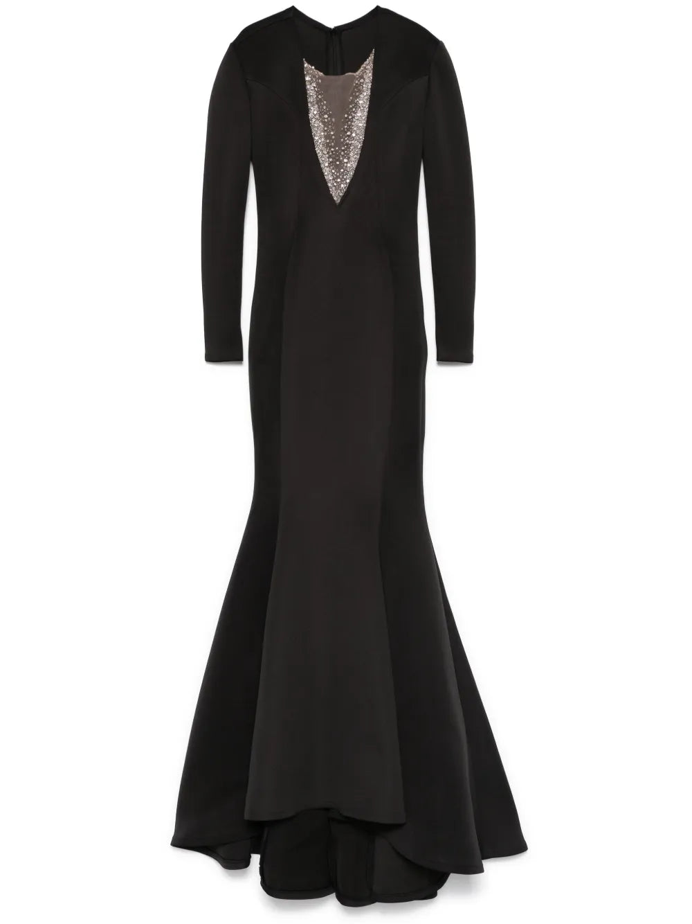 Crystal-Embellished Mermaid Gown