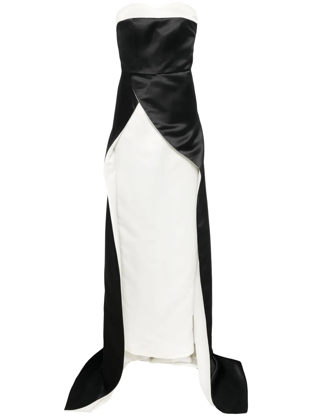 Two-Tone Strapless Gown