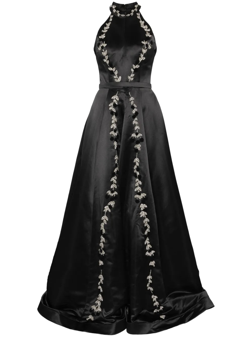 Floral-Embroidered Gown