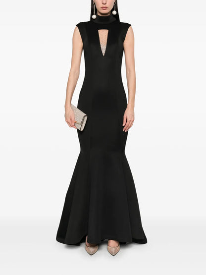 High-Neck Mermaid Gown