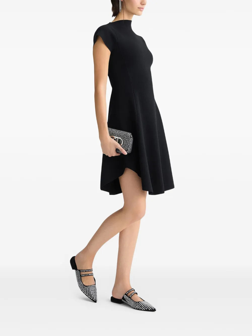 Asymmetric Knit Dress