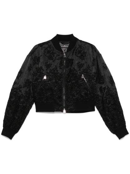 Floral-Embroidered Jacket
