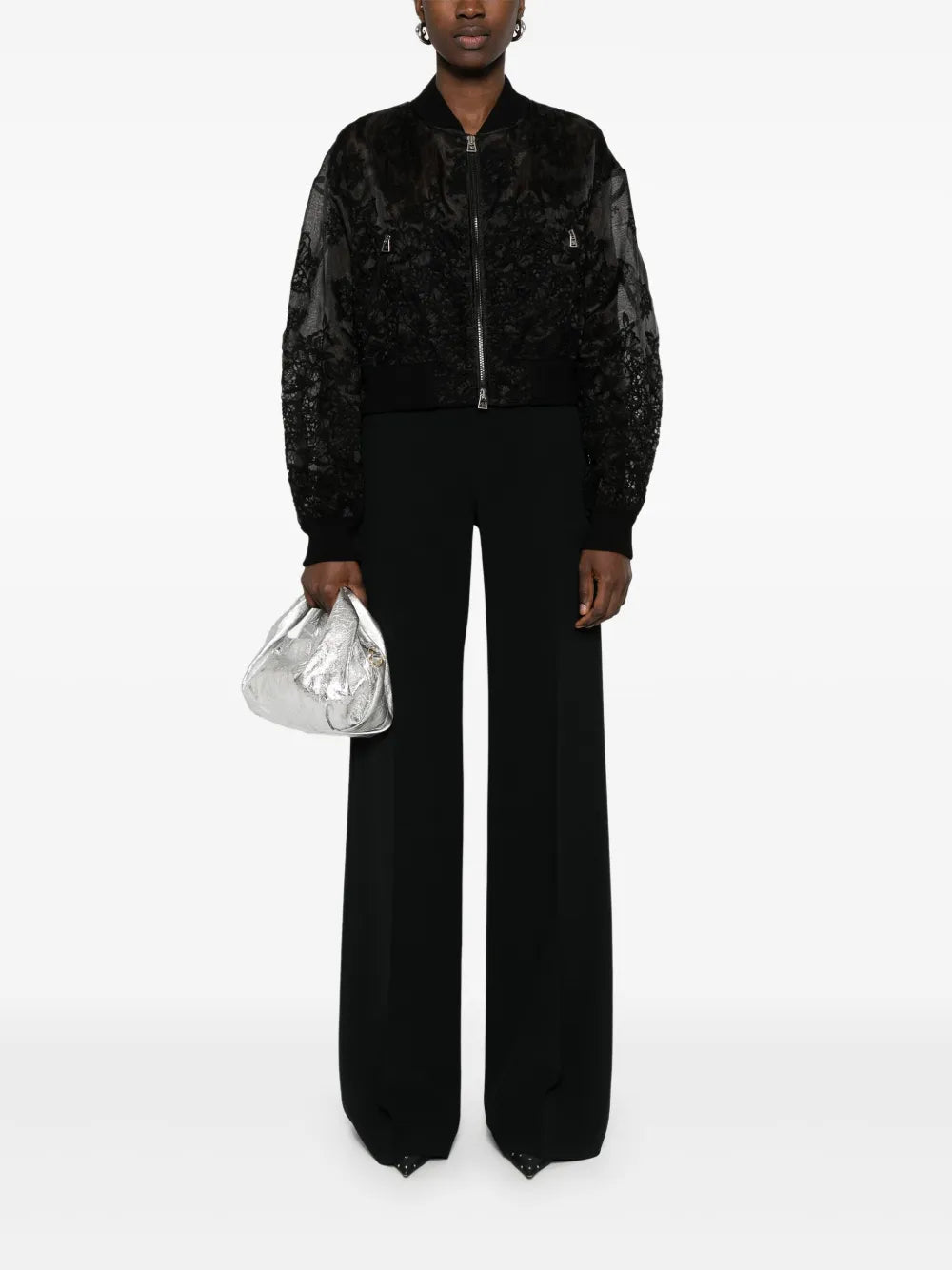 Floral-Embroidered Jacket