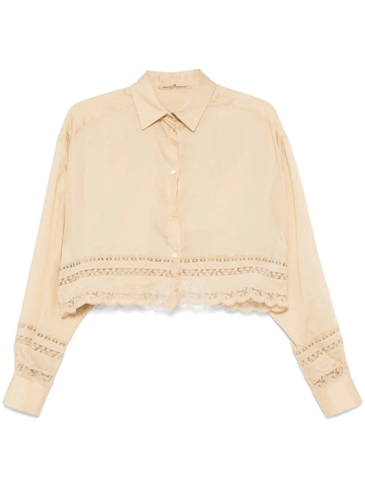 Floral-Embroidery Shirt