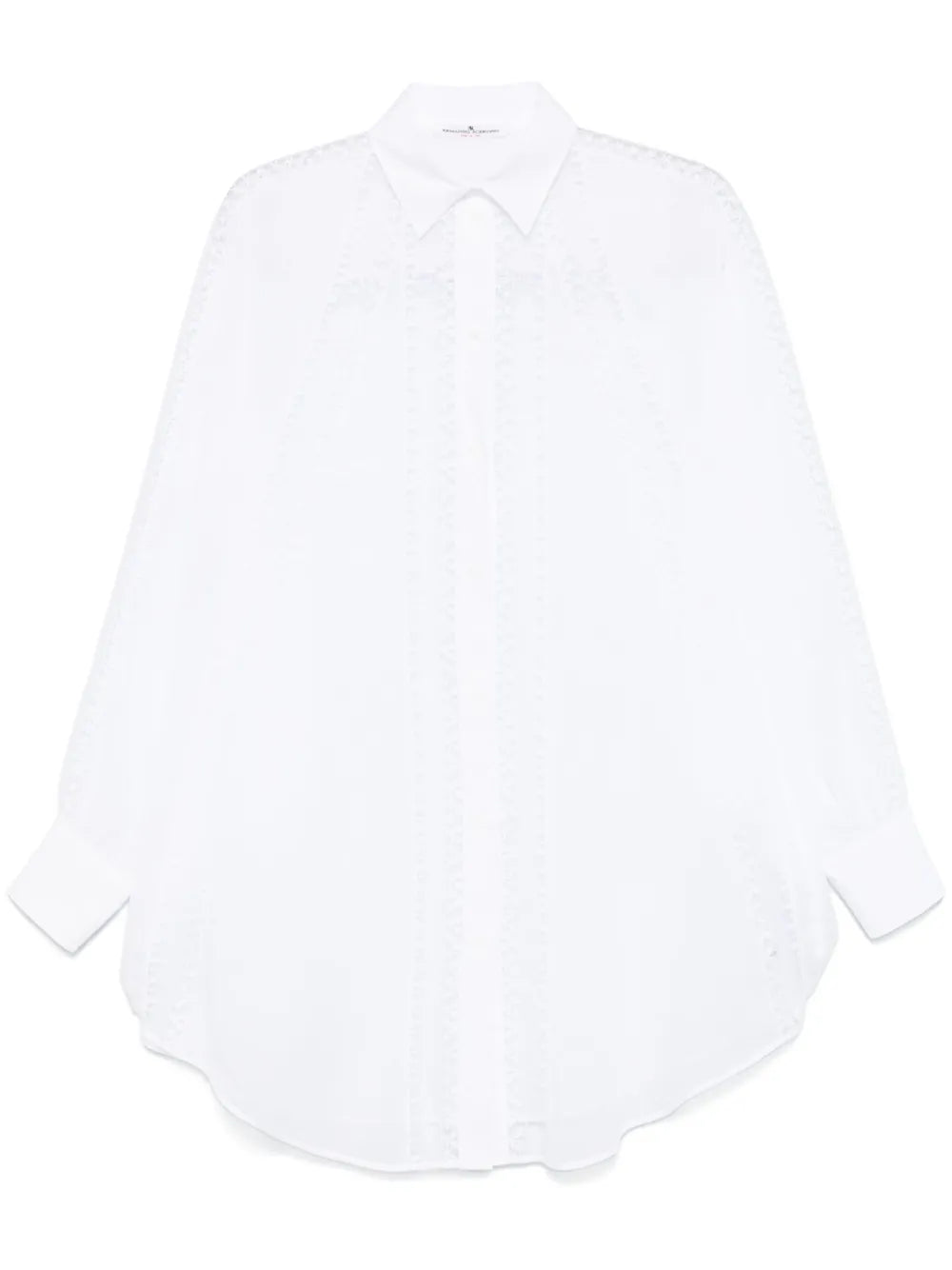 Floral-Embroidered Shirt