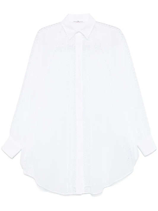 Floral-Embroidered Shirt