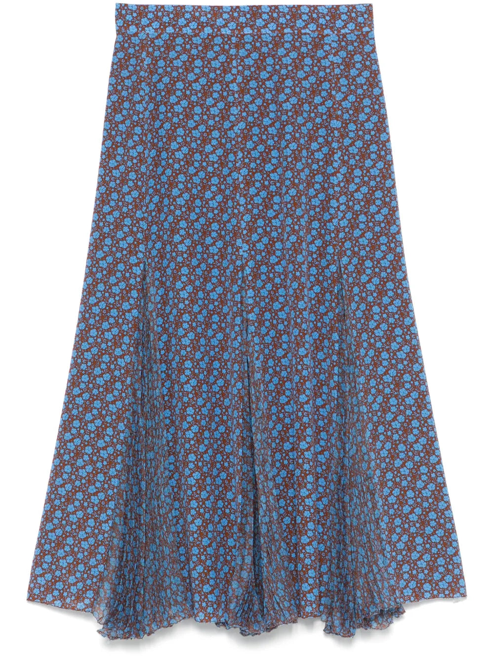 Floral-Print Skirt