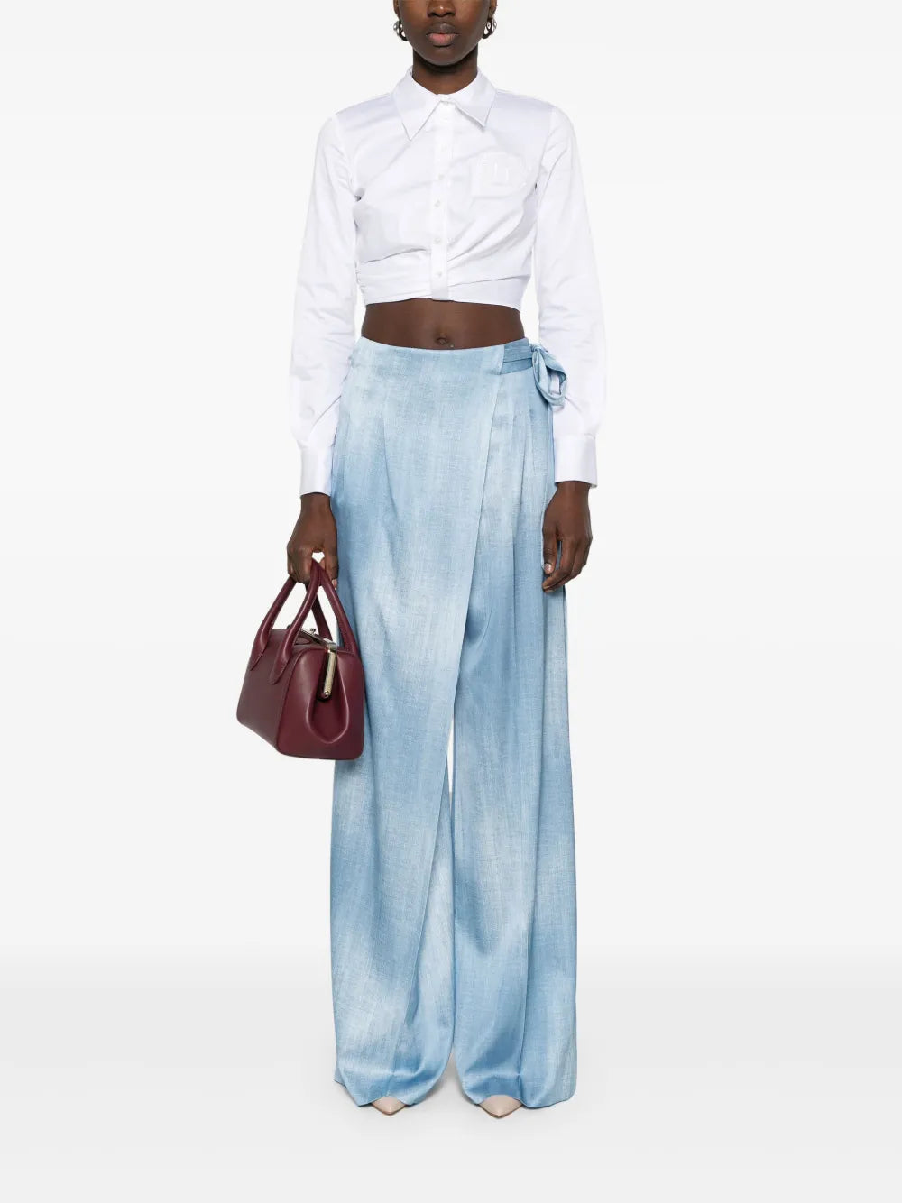Satin Palazzo Trousers