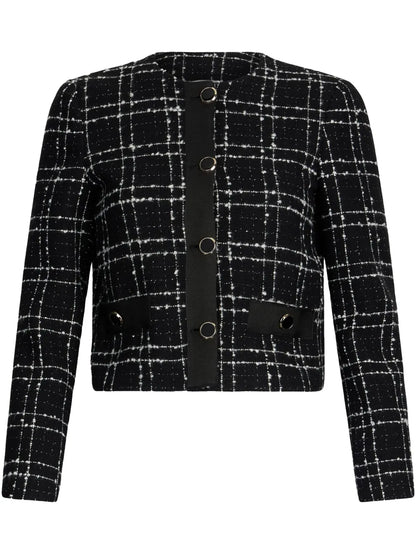 Bouclé Cropped Jacket