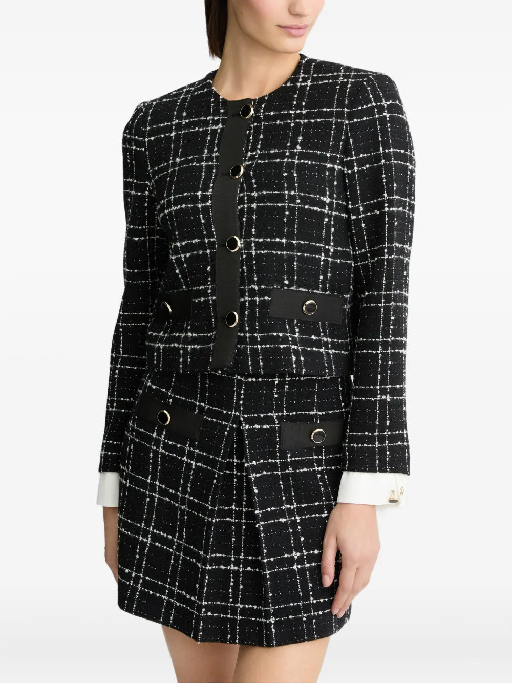 Bouclé Cropped Jacket