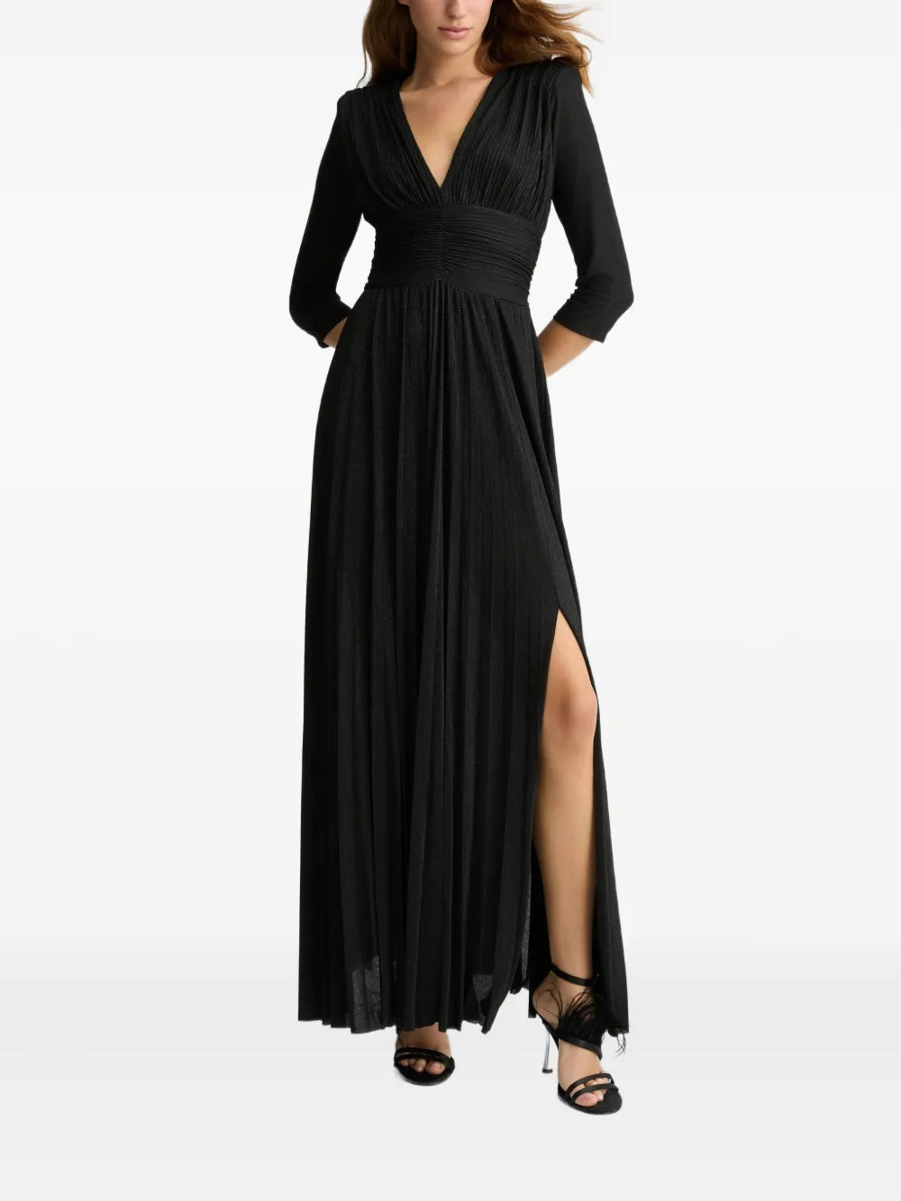 Pleated Jersey Dress