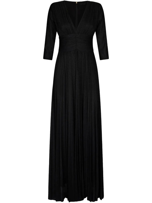 Pleated Jersey Dress