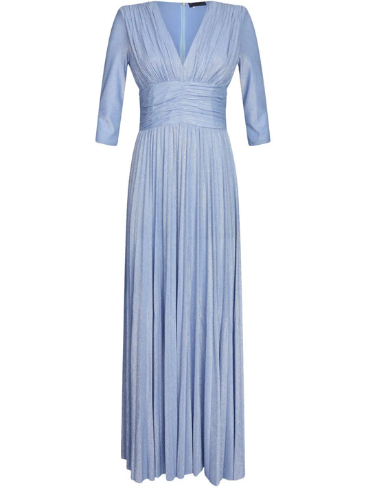 Pleated Jersey Dress