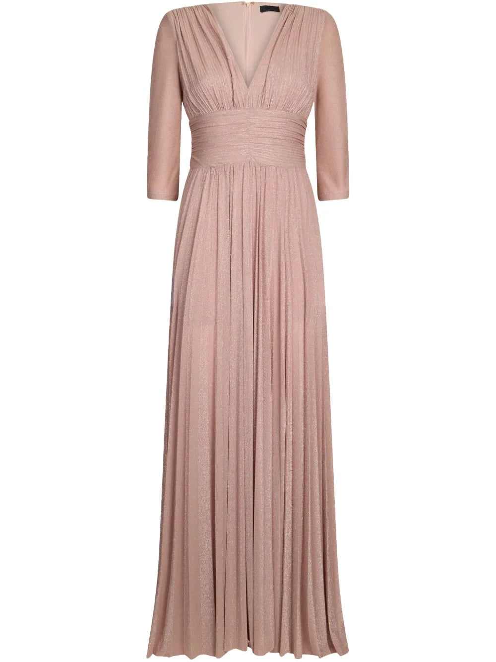 Pleated Jersey Dress