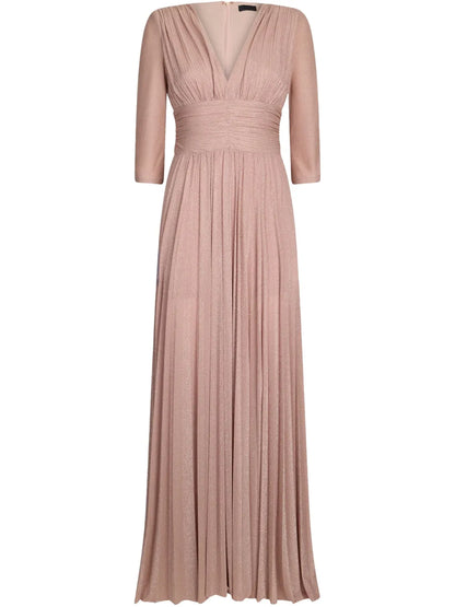 Pleated Jersey Dress