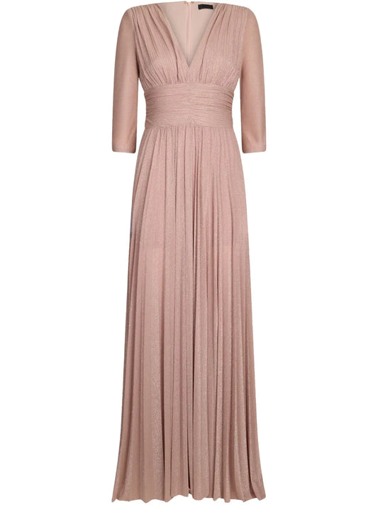 Pleated Jersey Dress