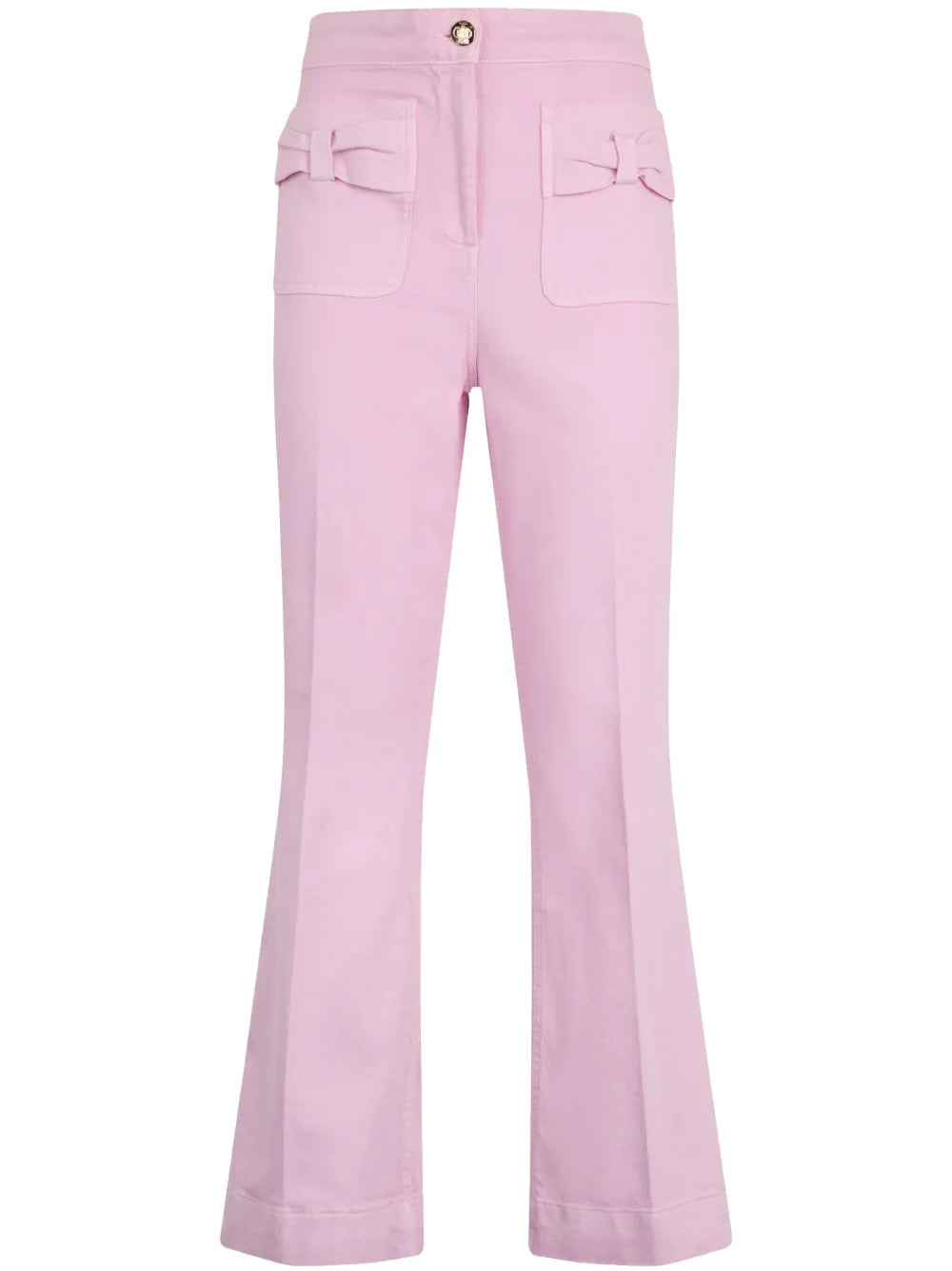 Flared Cotton Trousers