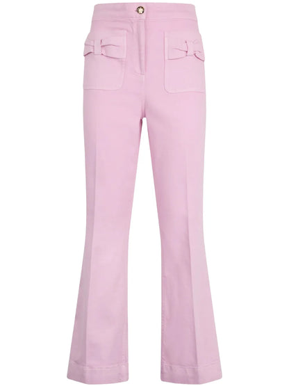 Flared Cotton Trousers