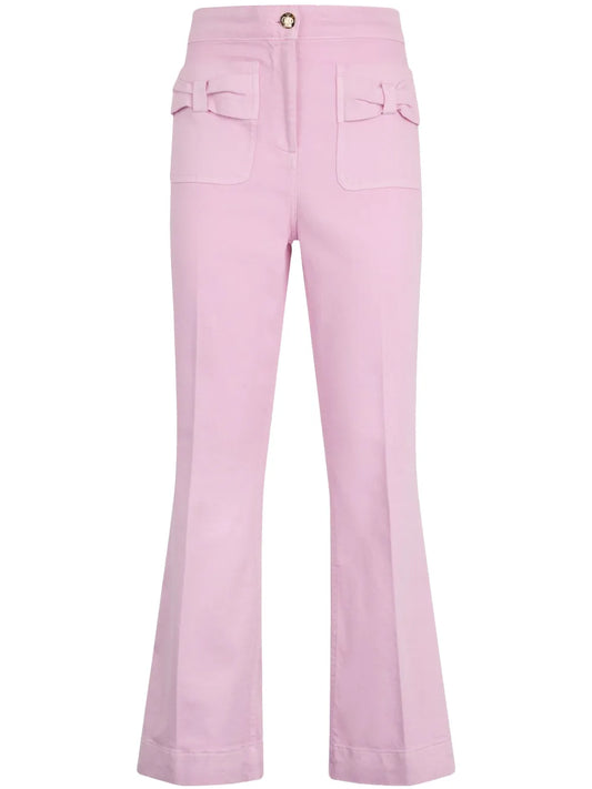 Flared Cotton Trousers