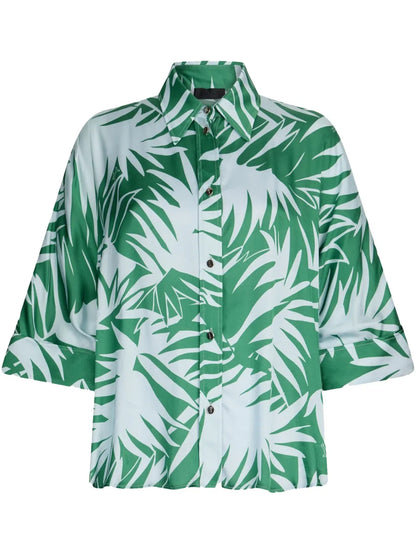 Printed Satin Shirt