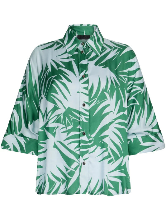 Printed Satin Shirt